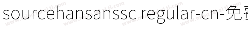 sourcehansanssc regular-cn字体转换